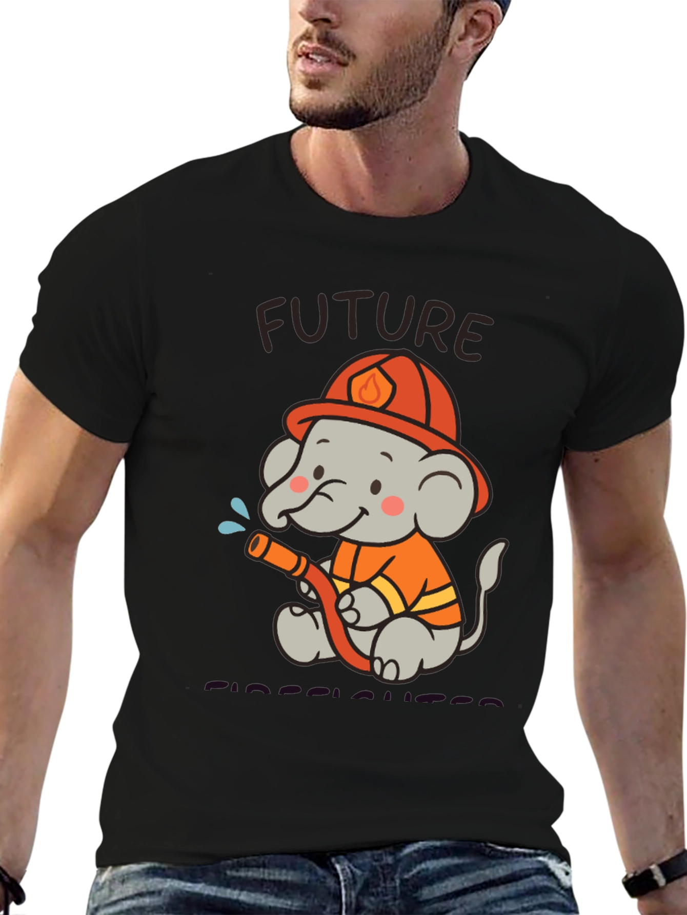 Future Firefighter Elephant T-Shirt