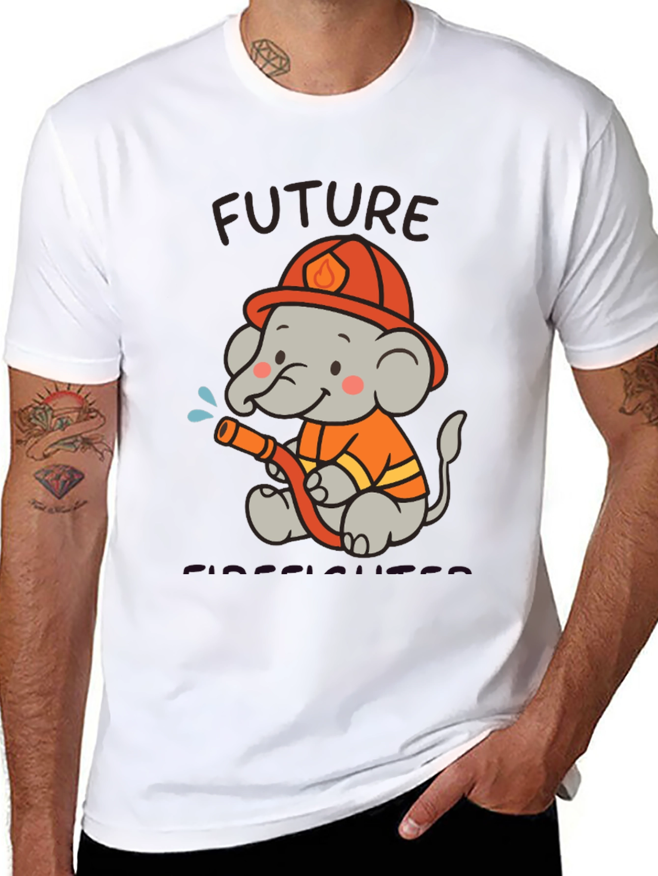 Future Firefighter Elephant T-Shirt