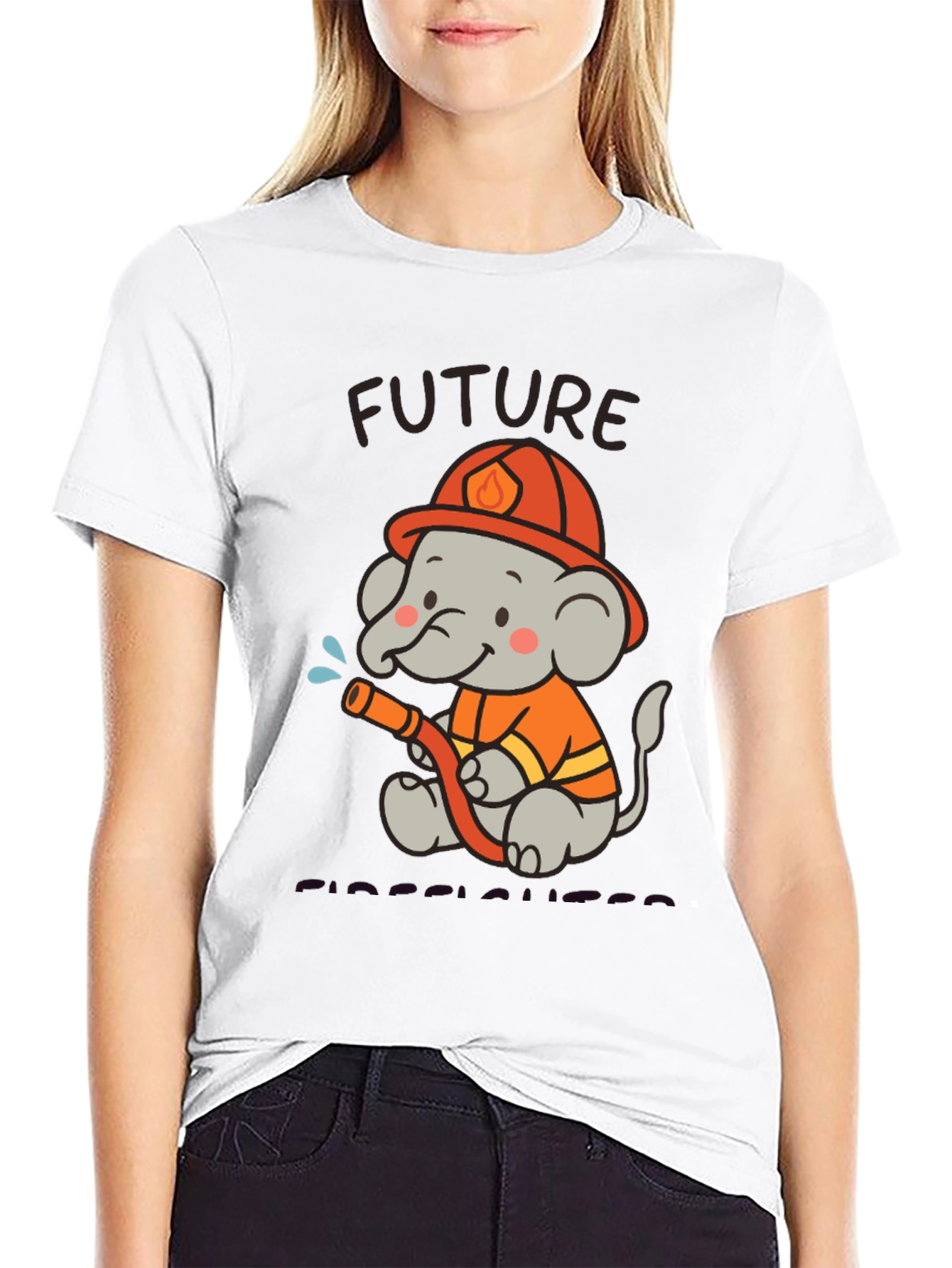 Future Firefighter Elephant T-Shirt