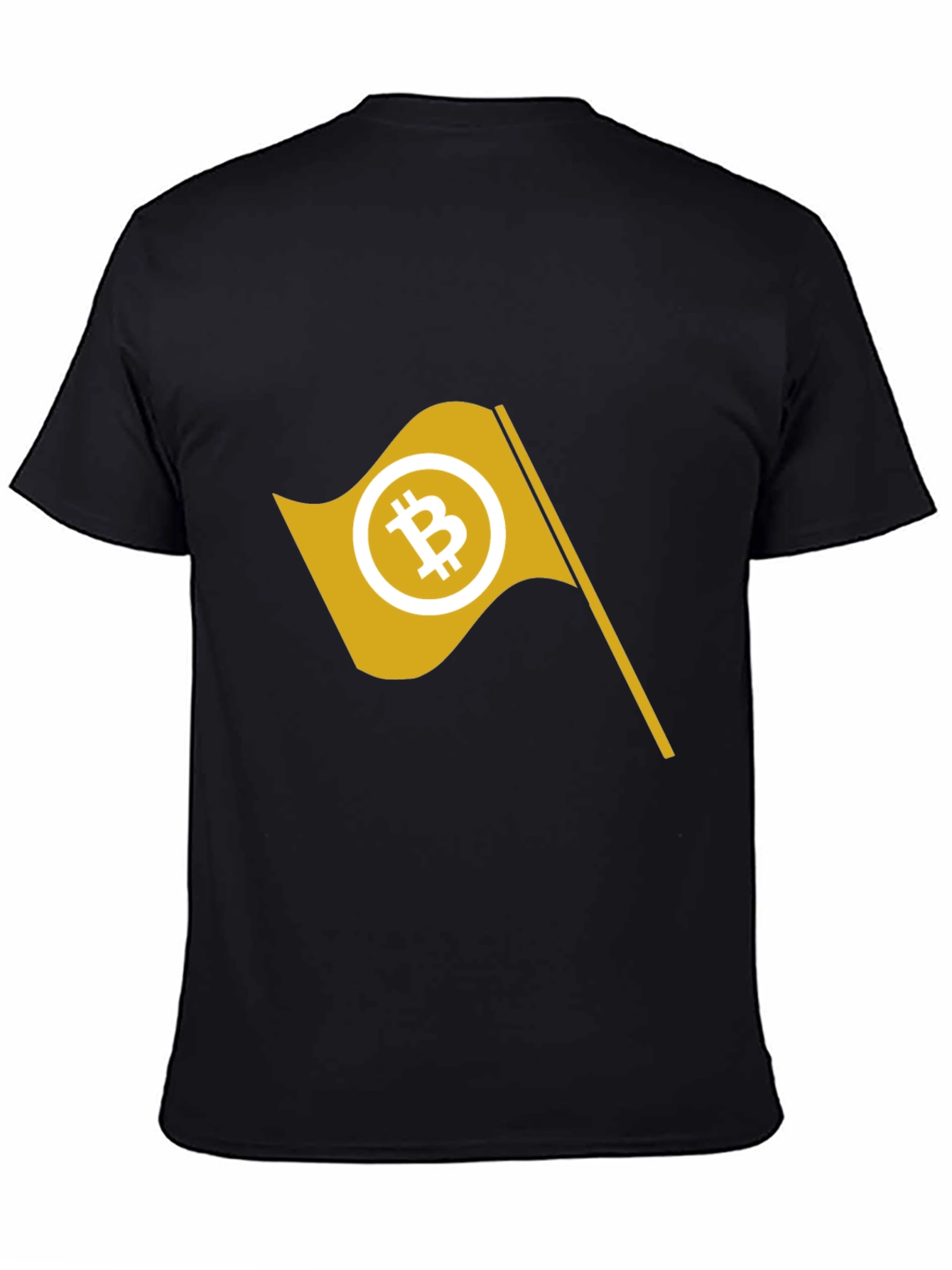 Bitcoin Flag Graphic Tee - Crypto Enthusiast Apparel