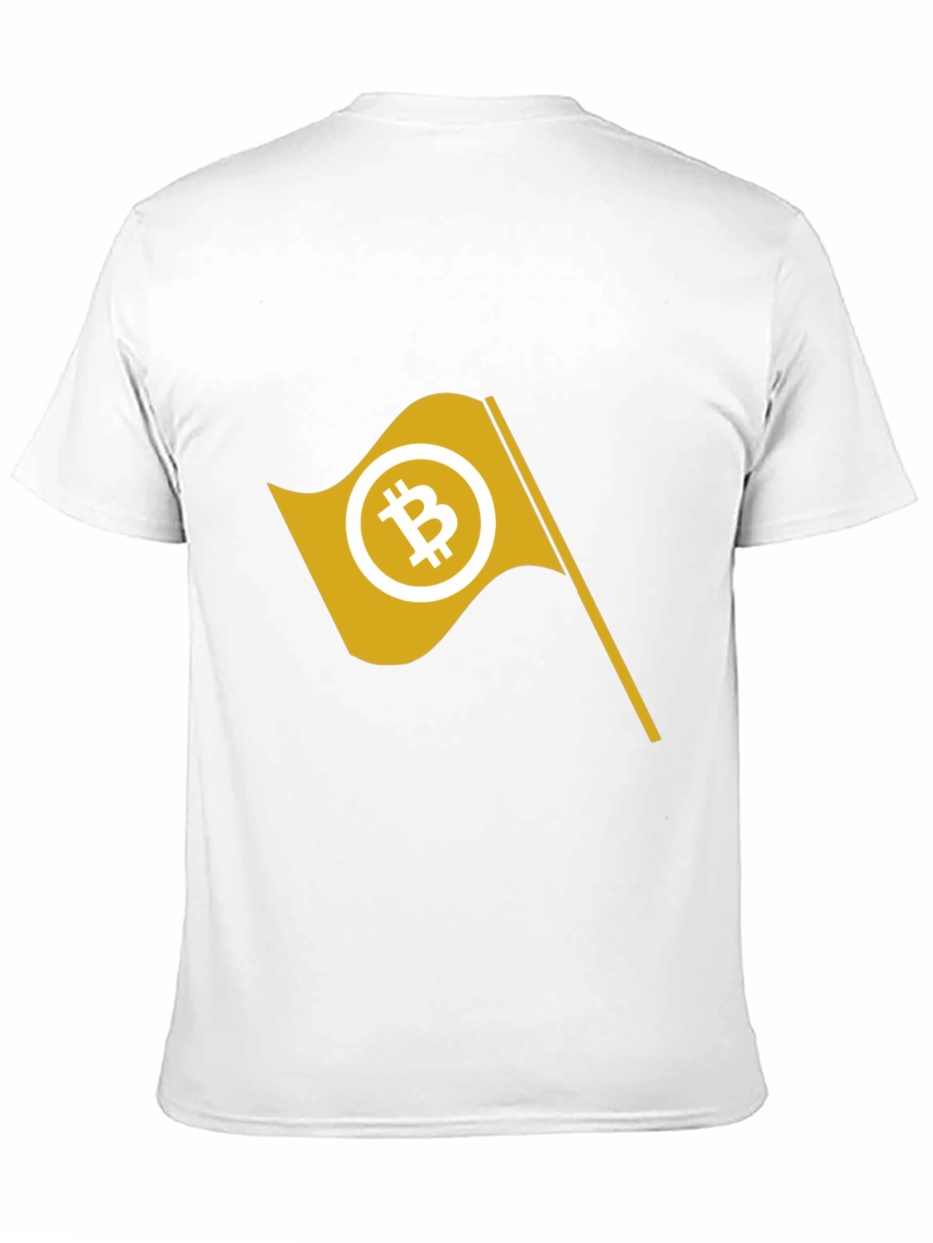 Bitcoin Flag Graphic Tee - Crypto Enthusiast Apparel