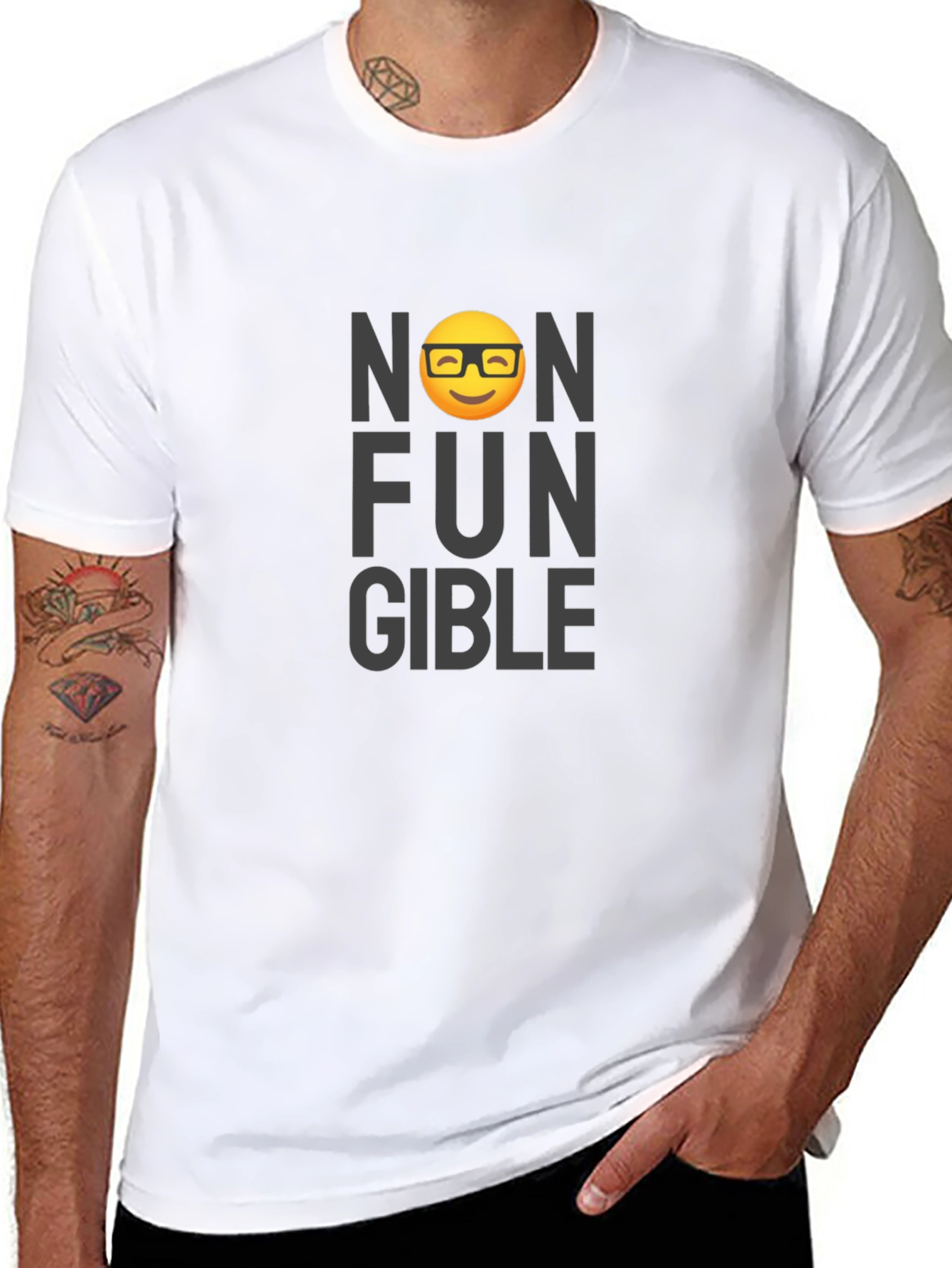 Non Fungible Tee - Nerdy Emoji Shirt