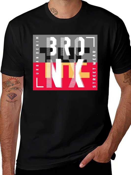 Bronx Graphic Print Mens T-Shirt