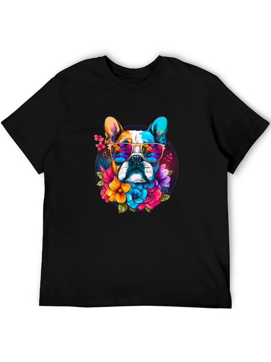 Cool Dog with Sunglasses Graphic Tee