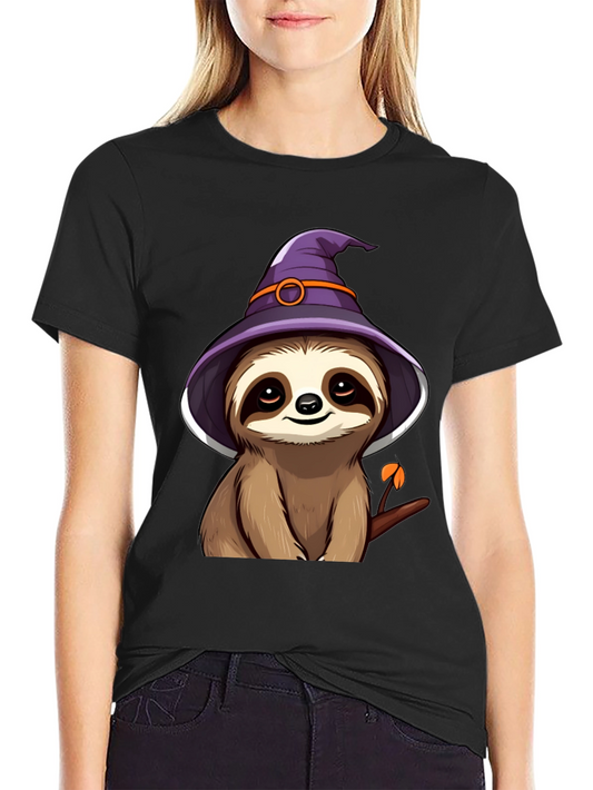 Sloth Witch T-Shirt: Spooky Season Style!