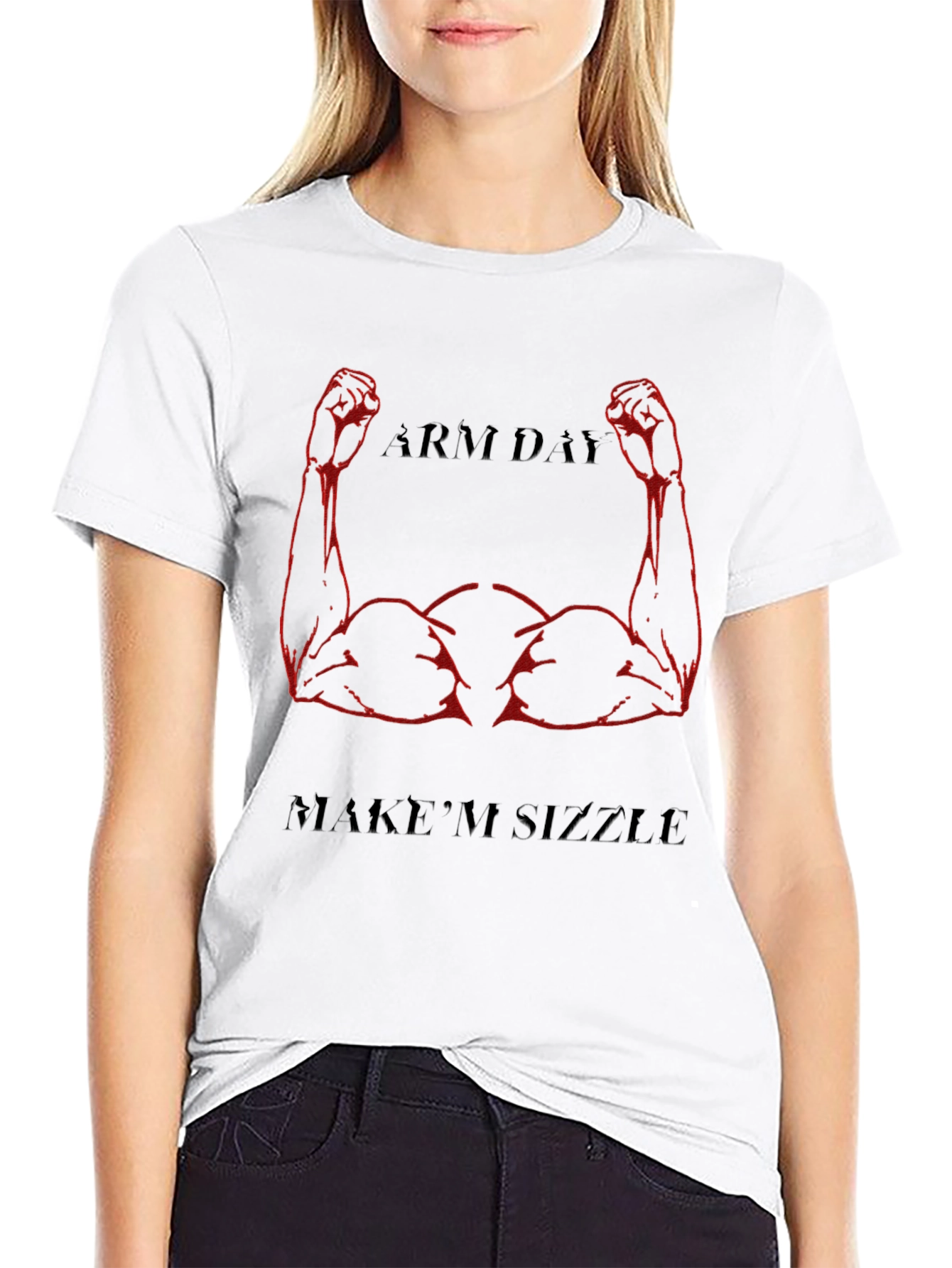 Arm Day Sizzle Graphic T-Shirt