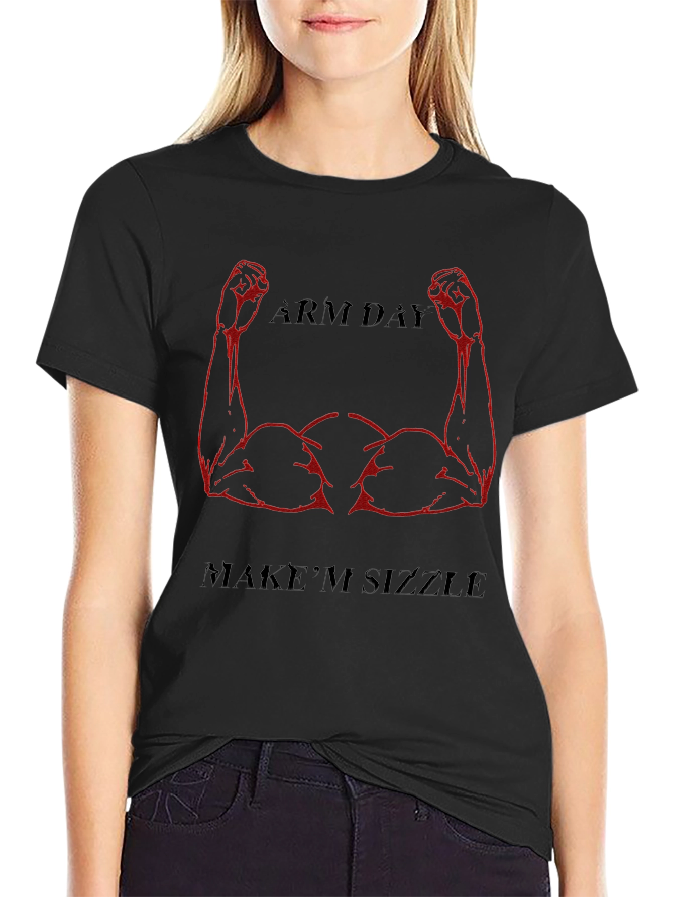 Arm Day Sizzle Graphic T-Shirt