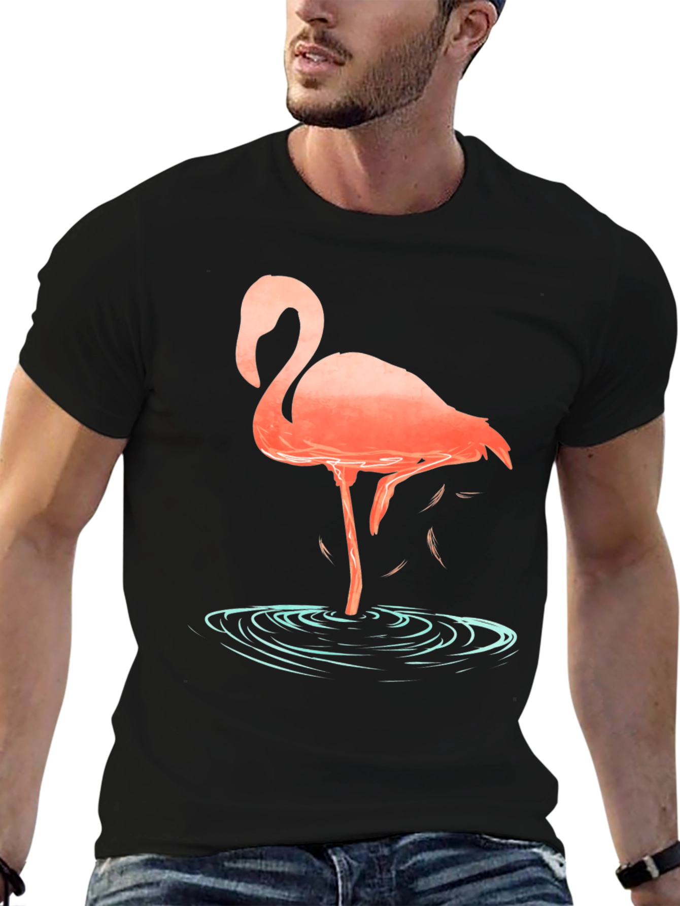 Flamingo Graphic T-Shirt - Cool Design