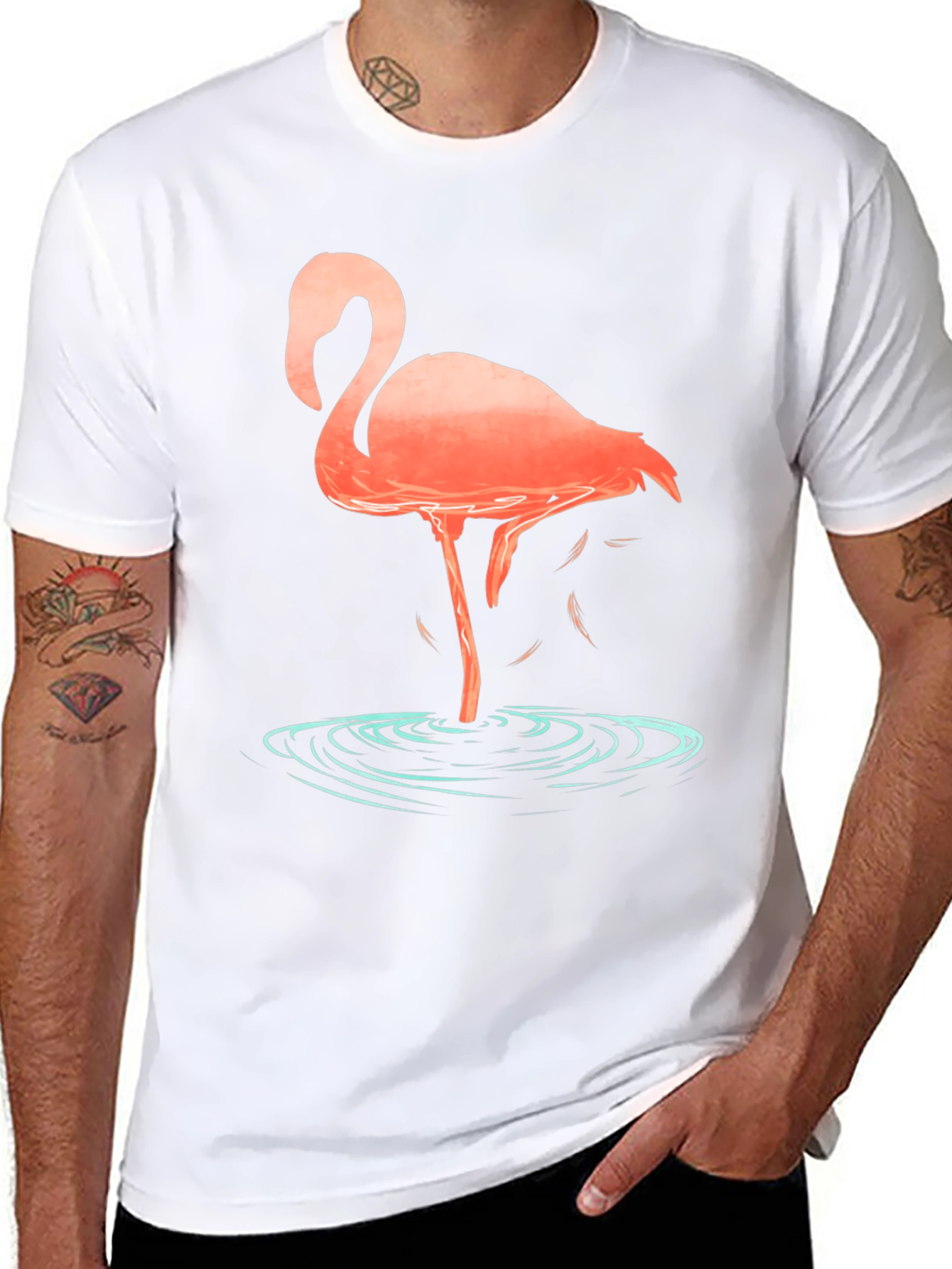 Flamingo Graphic T-Shirt - Cool Design