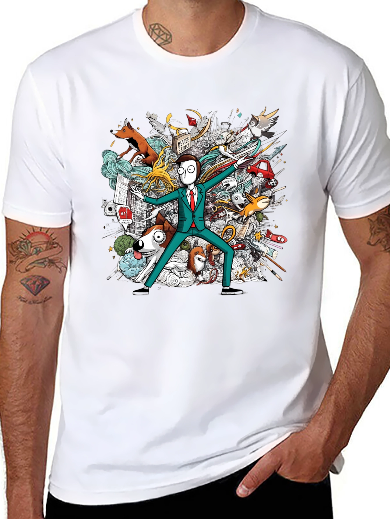 Whimsical Doodle Art T-Shirt