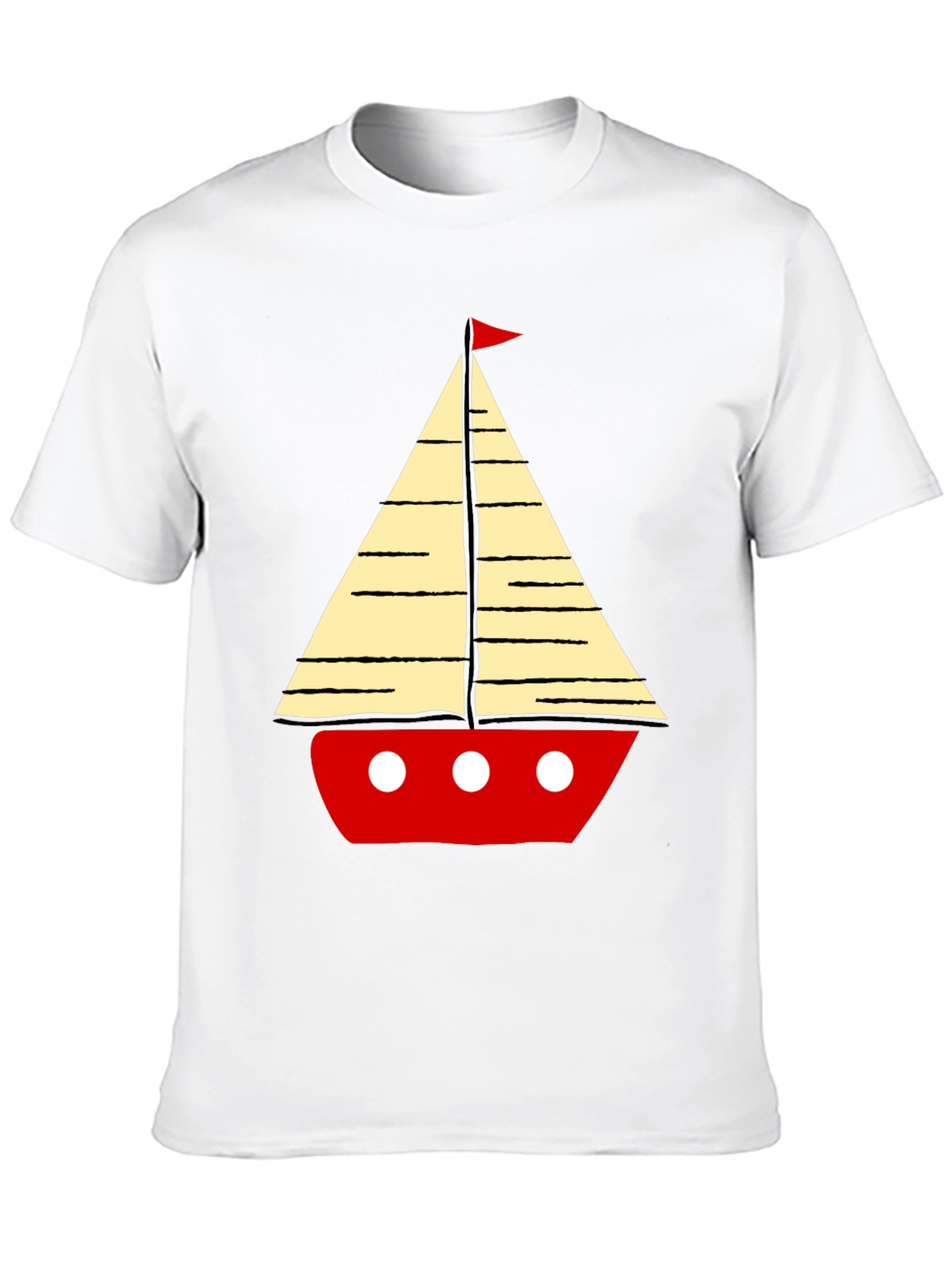 Sailboat Graphic Tee - Nautical Style T-Shirt