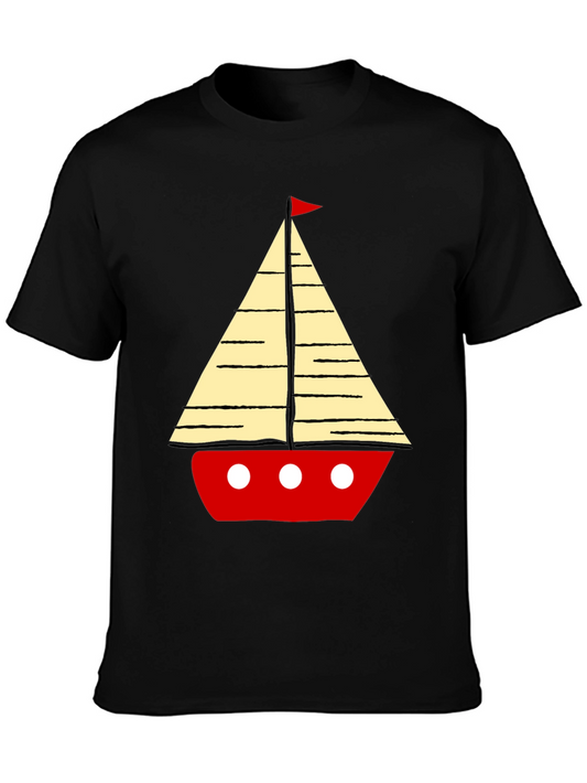 Sailboat Graphic Tee - Nautical Style T-Shirt