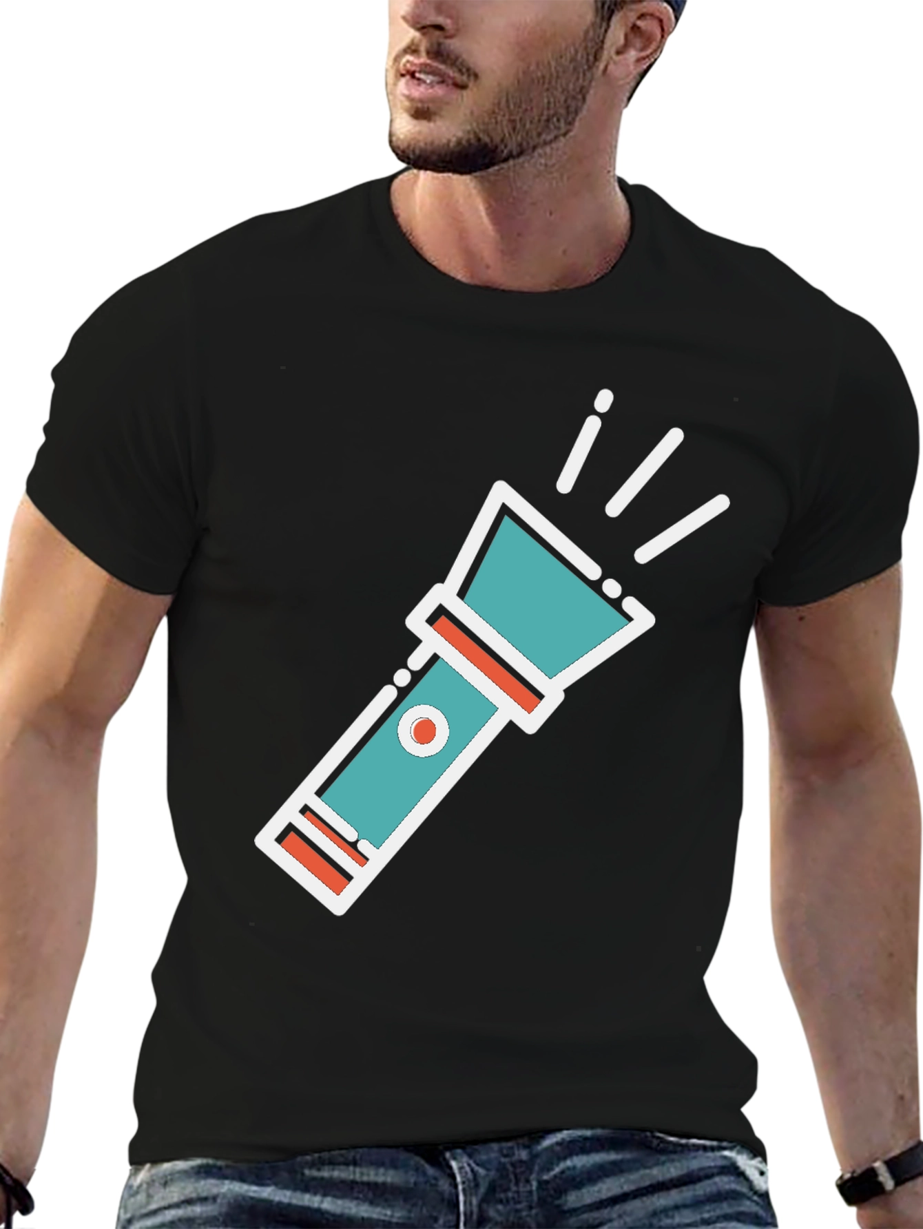 Flashlight Graphic Tee - Unique Design