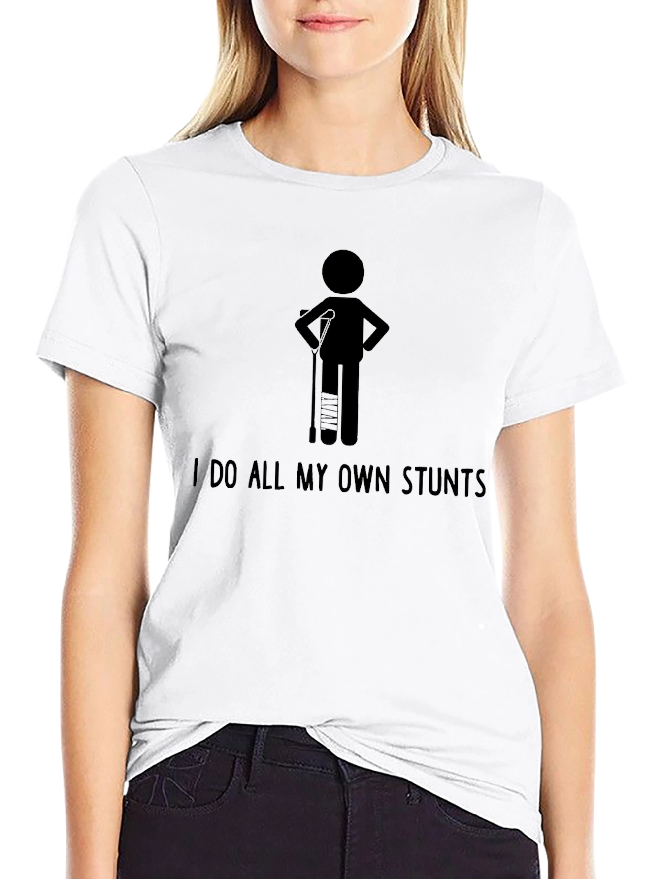 I Do All My Own Stunts Graphic Tee
