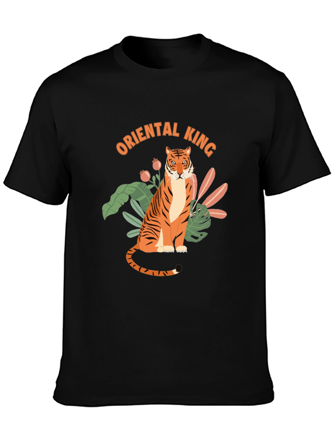 Oriental King Tiger Graphic T-Shirt