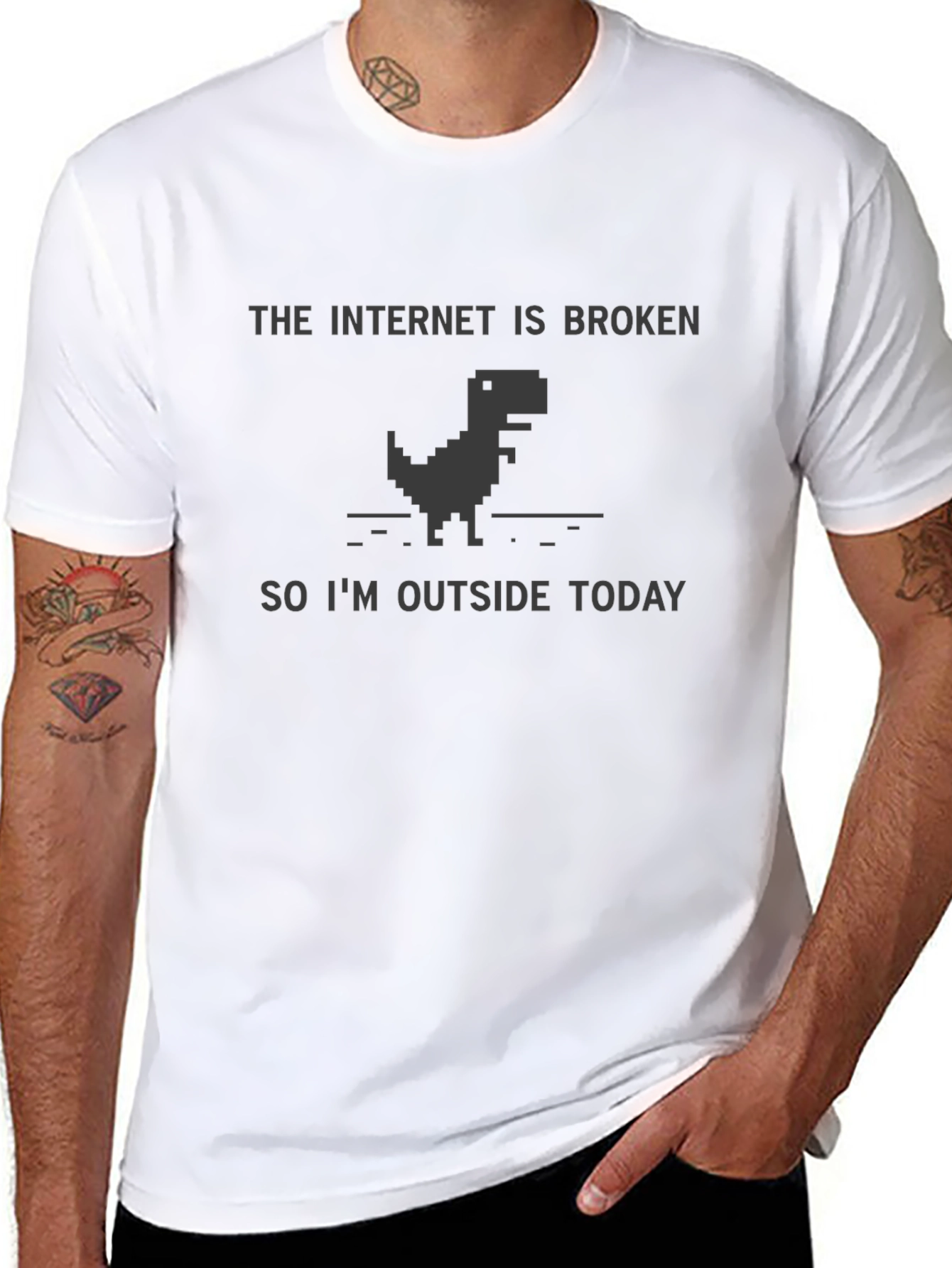 Internet Broken Dinosaur T-Shirt