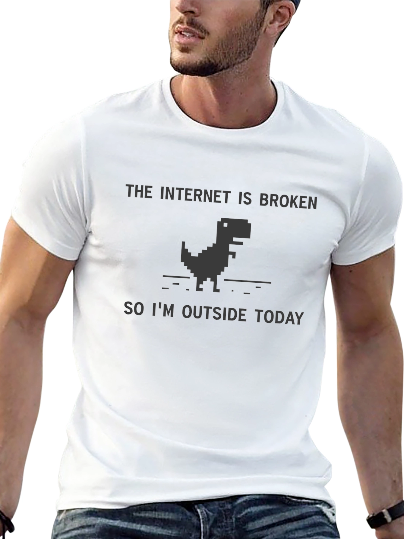 Internet Broken Dinosaur T-Shirt