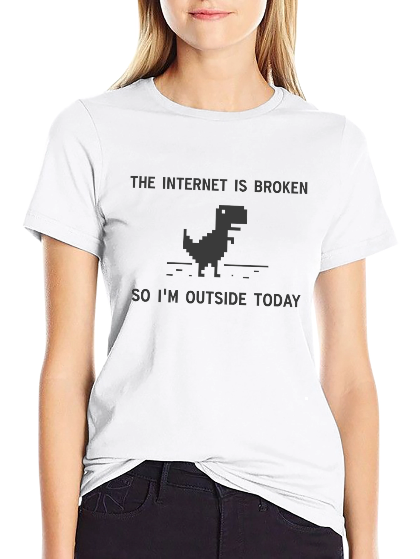 Internet Broken Dinosaur T-Shirt