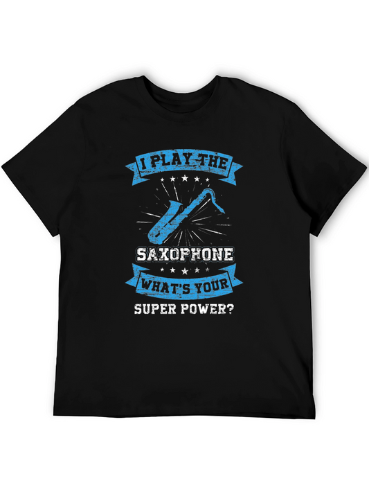 Saxophone Superpower T-Shirt - Musician Tee