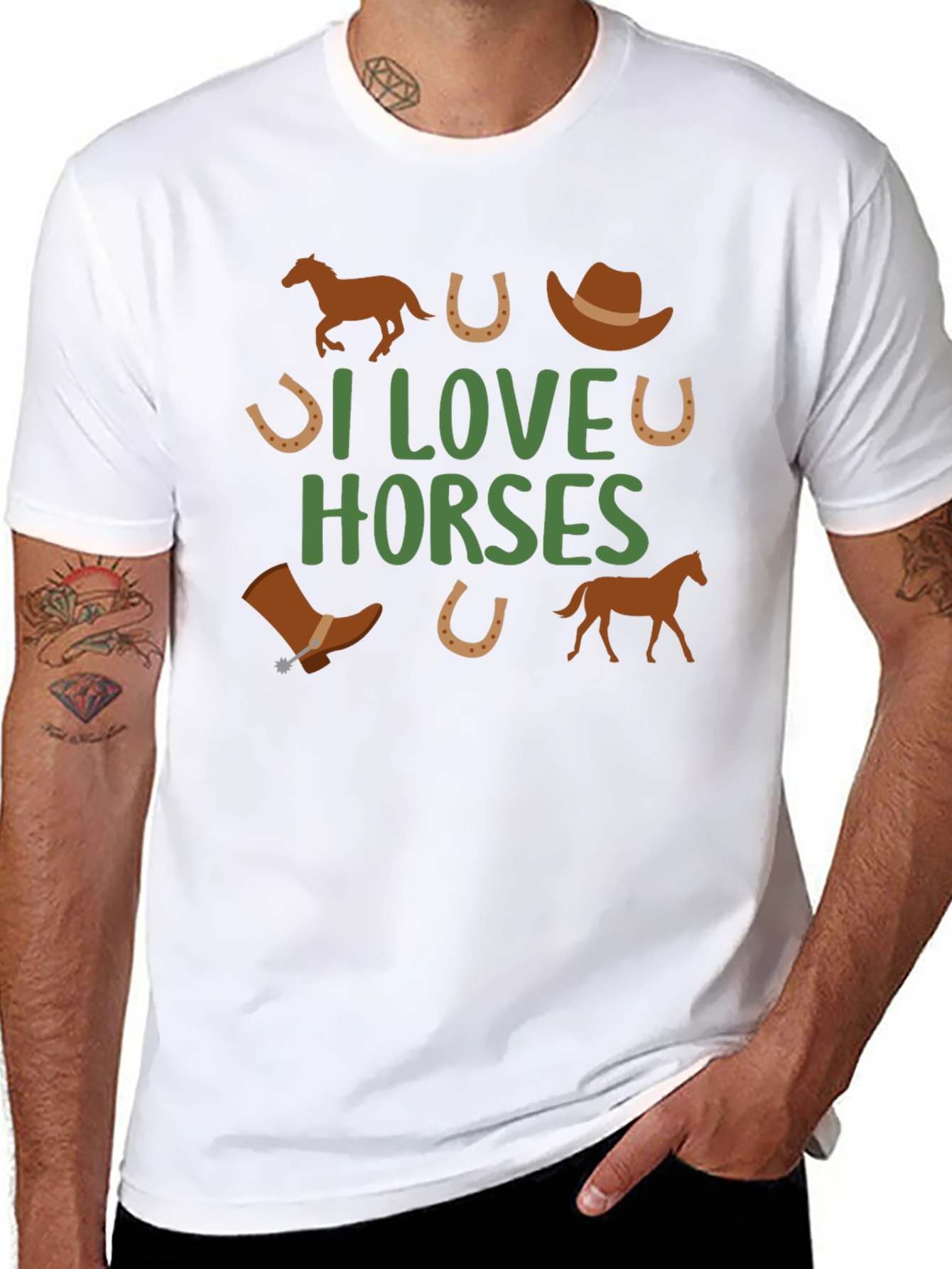 I Love Horses Graphic Tee