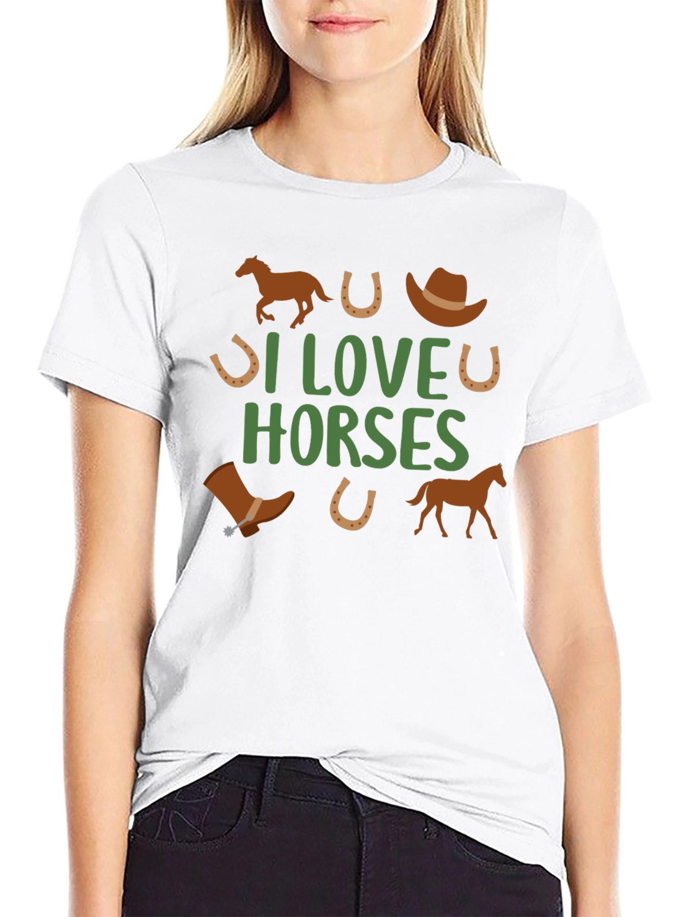 I Love Horses Graphic Tee