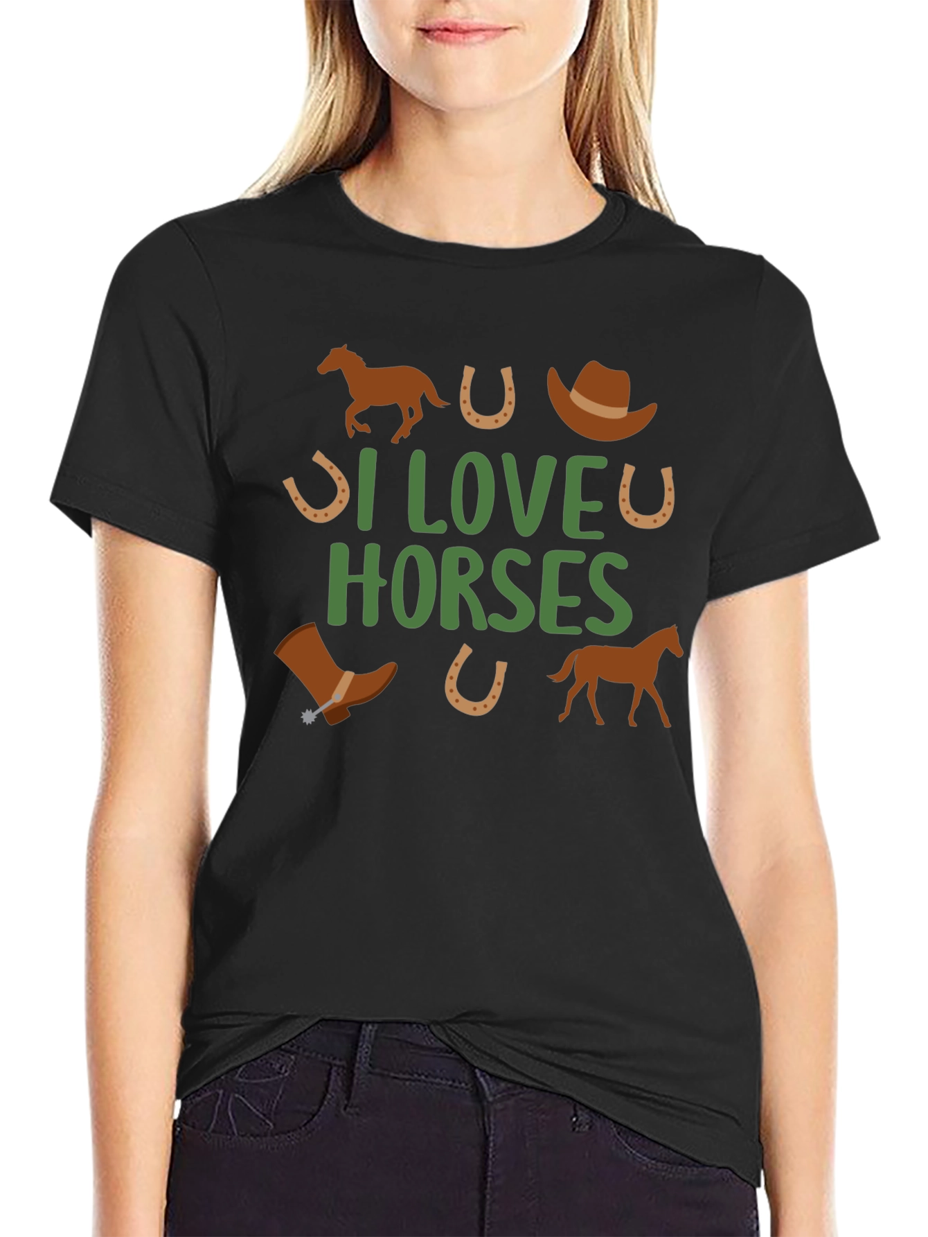 I Love Horses Graphic Tee