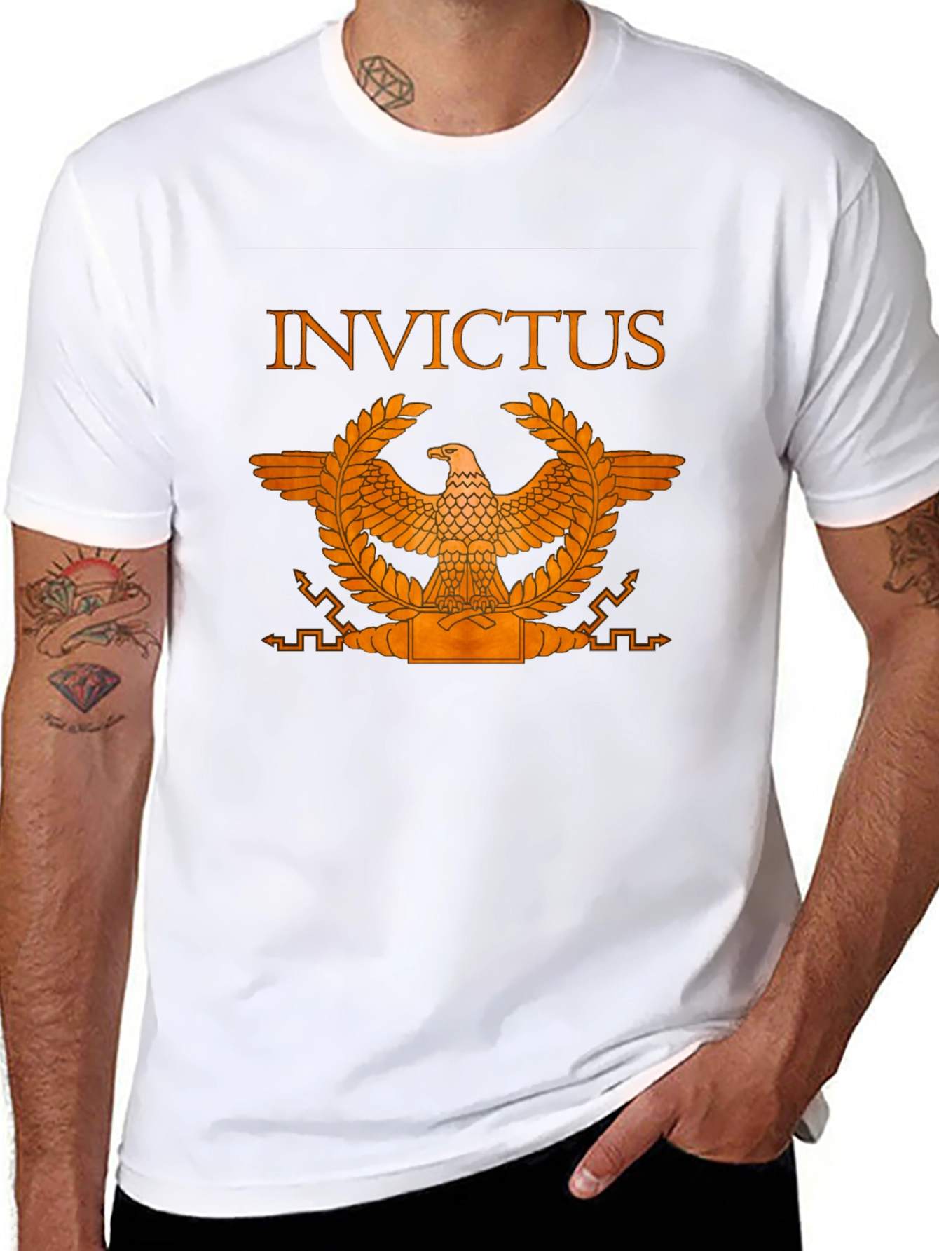 Invictus Roman Eagle Graphic T-Shirt
