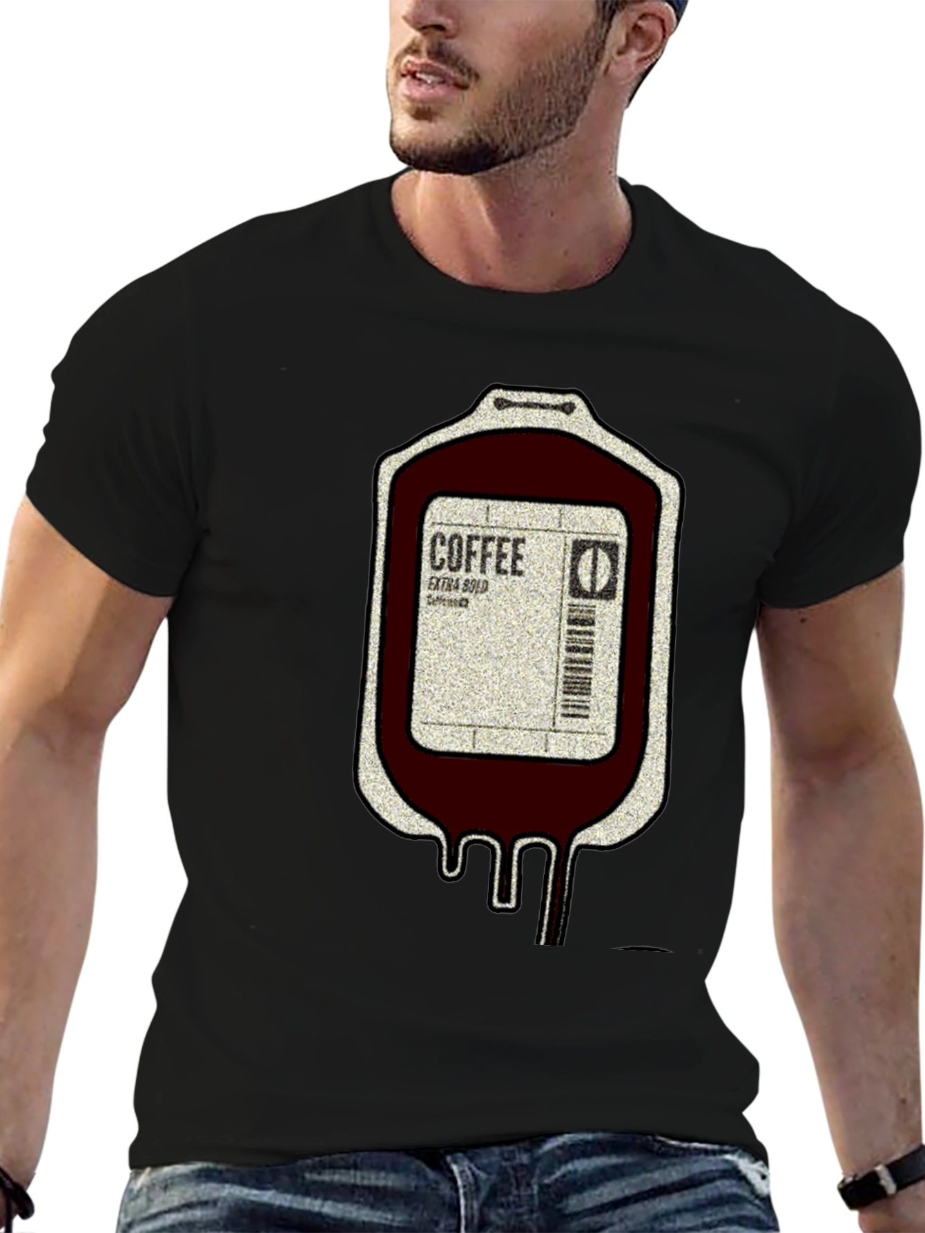 Coffee Blood Bag Graphic Tee