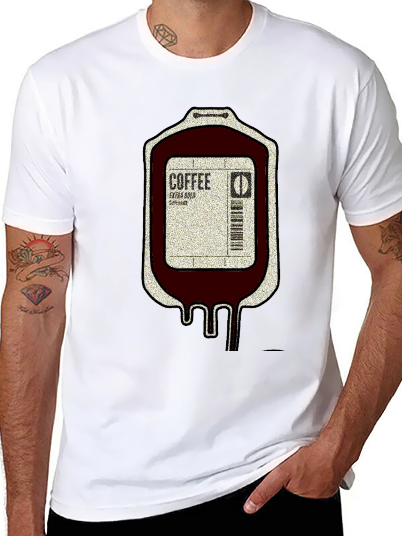Coffee Blood Bag Graphic Tee