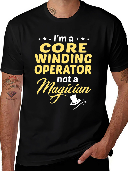 Core Winding Operator Novelty Graphic T-Shirt