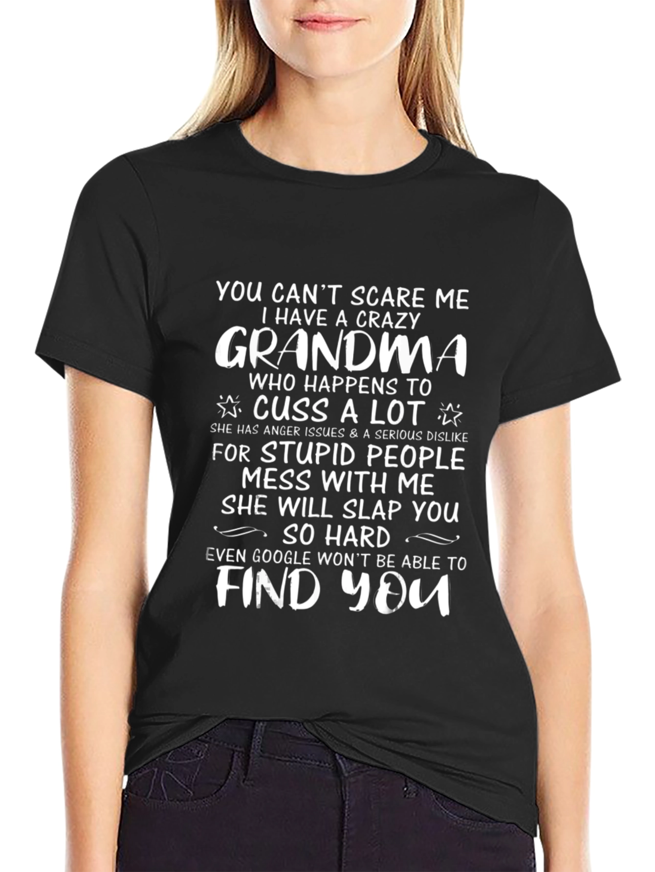 Crazy Grandma T-Shirt - Funny Graphic Tee