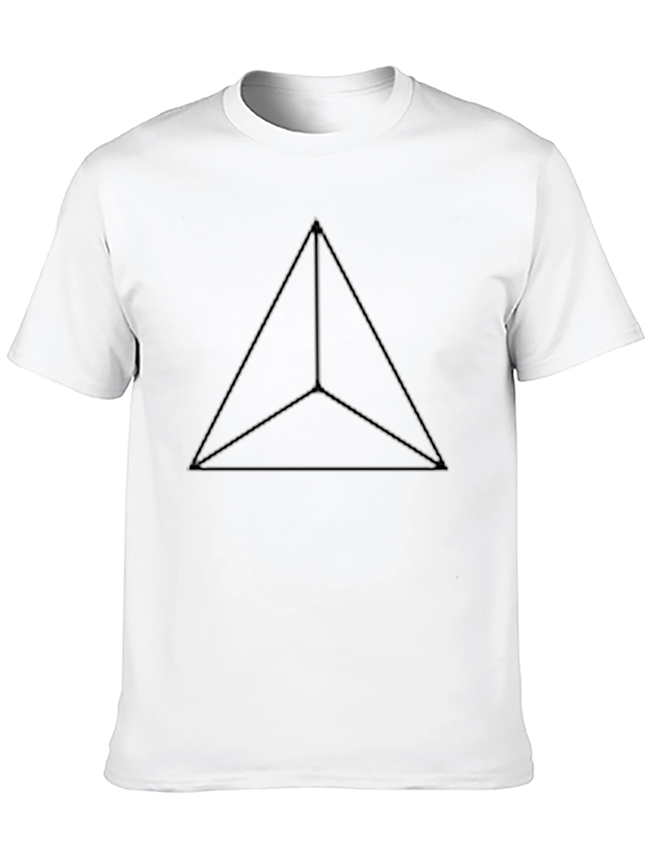 Geometric Triangle Tee - Modern Minimalist Design