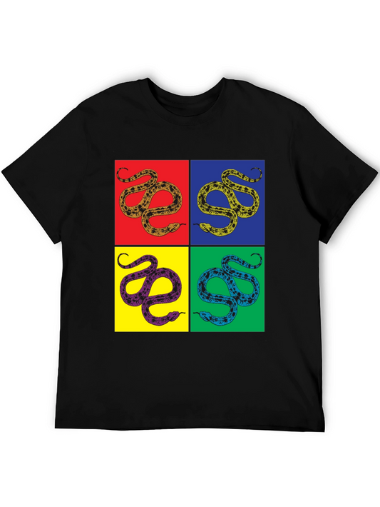 Pop Art Snake T-Shirt - Unique Graphic Tee