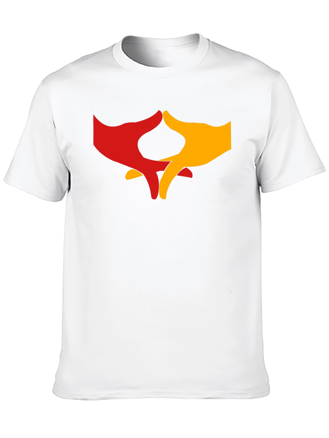 Black T-Shirt with Hands Graphic Print