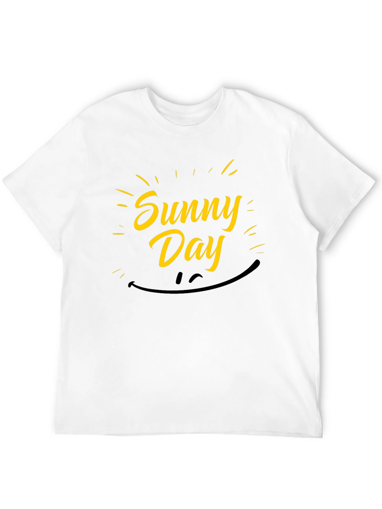 Sunny Day Graphic Black T-Shirt