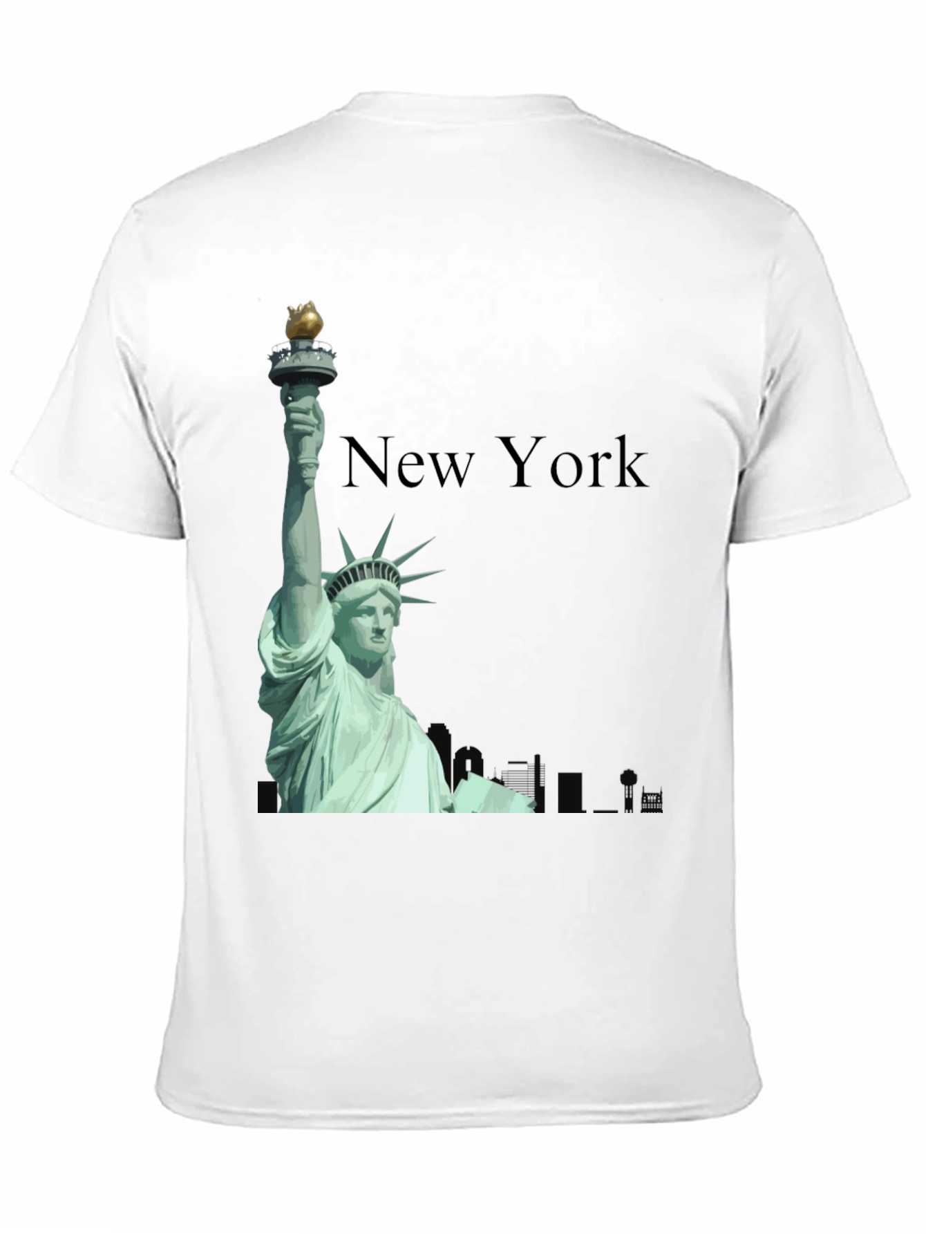 New York Statue of Liberty Black T-Shirt