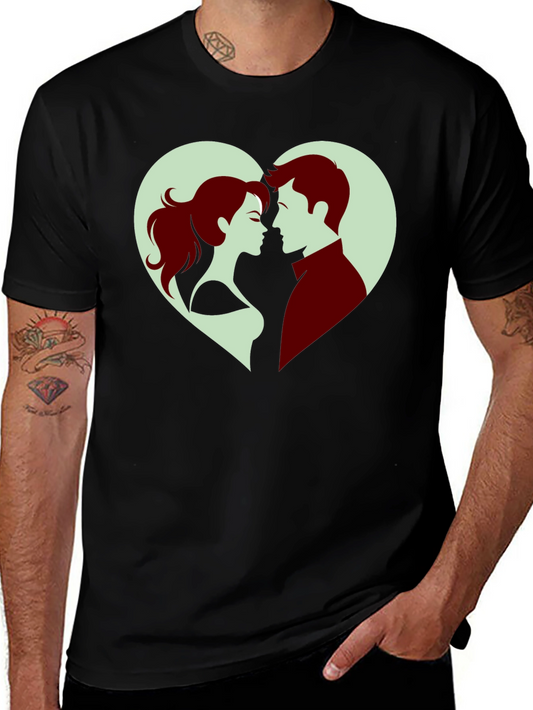 Romantic Couple Heart T-Shirt - Valentines Day Gift