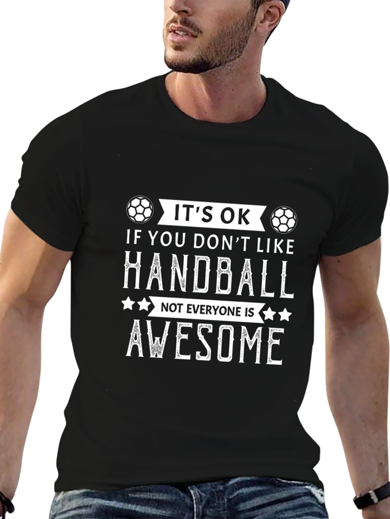 Handball Lover Graphic T-Shirt: Not Everyone is Awesome!