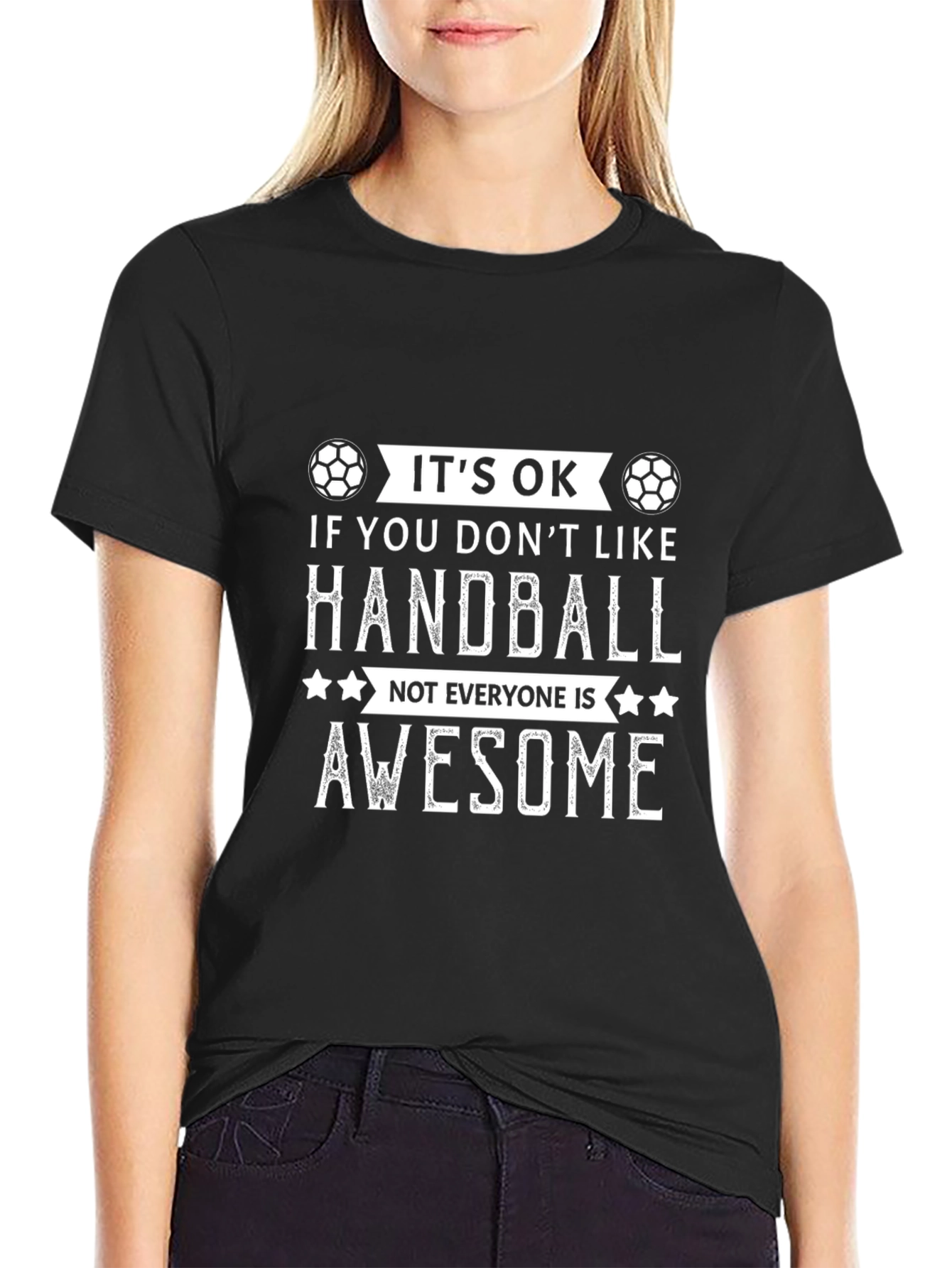 Handball Lover Graphic T-Shirt: Not Everyone is Awesome!