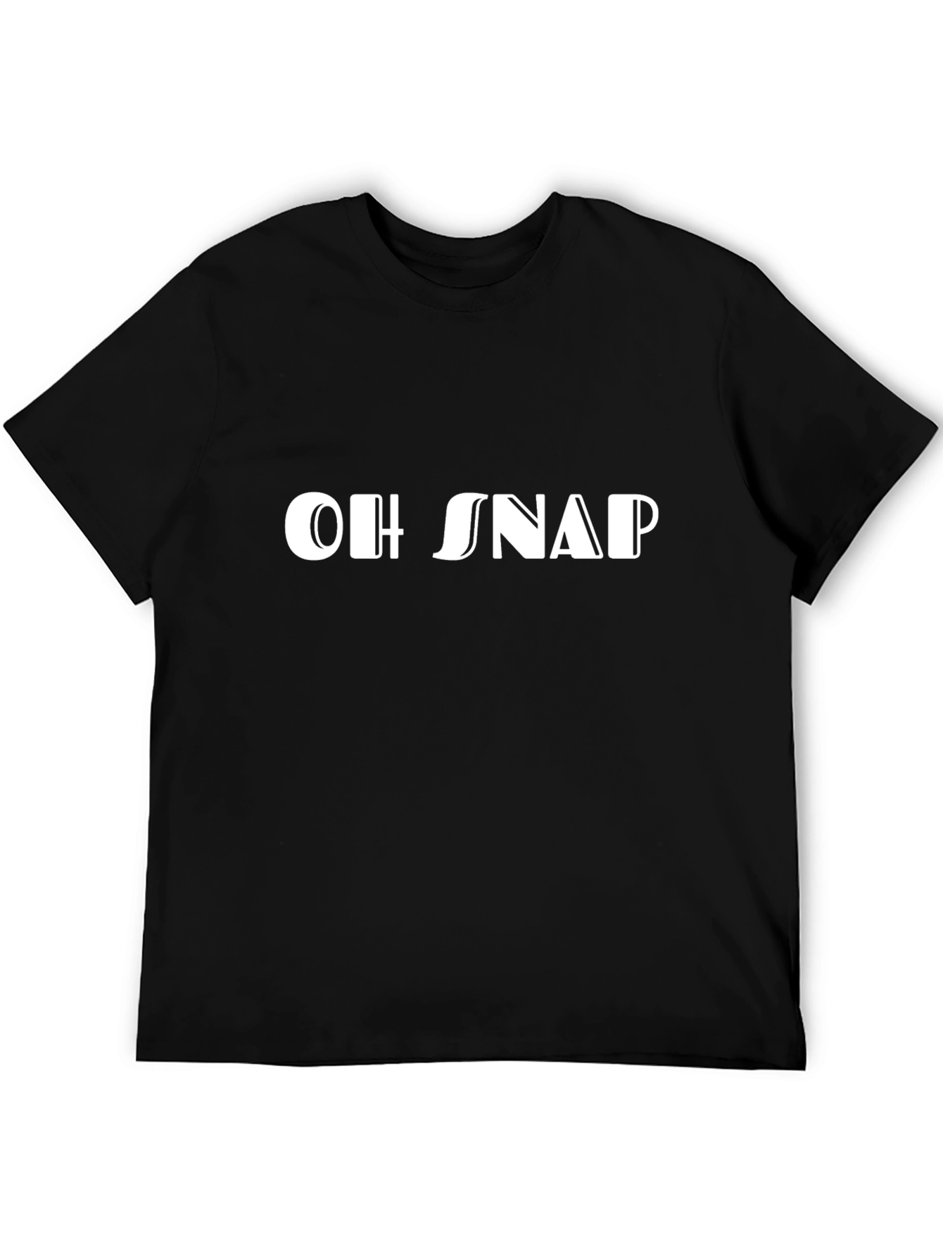 Oh Snap! Graphic Print Tee - Black