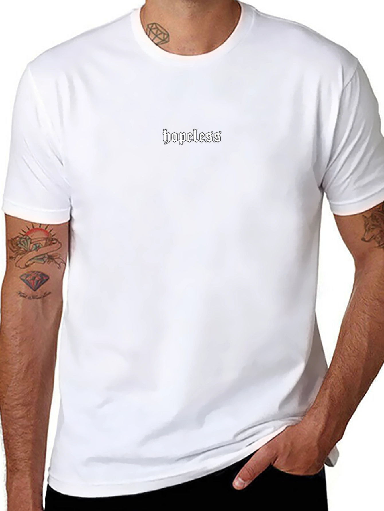 Hopeless Graphic Tee - Black Cotton T-Shirt