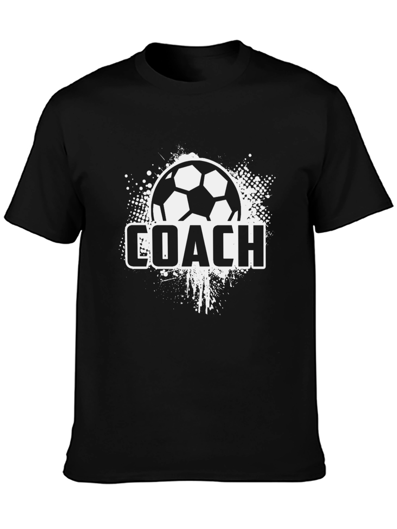 Soccer Coach T-Shirt - Black Graphic Tee