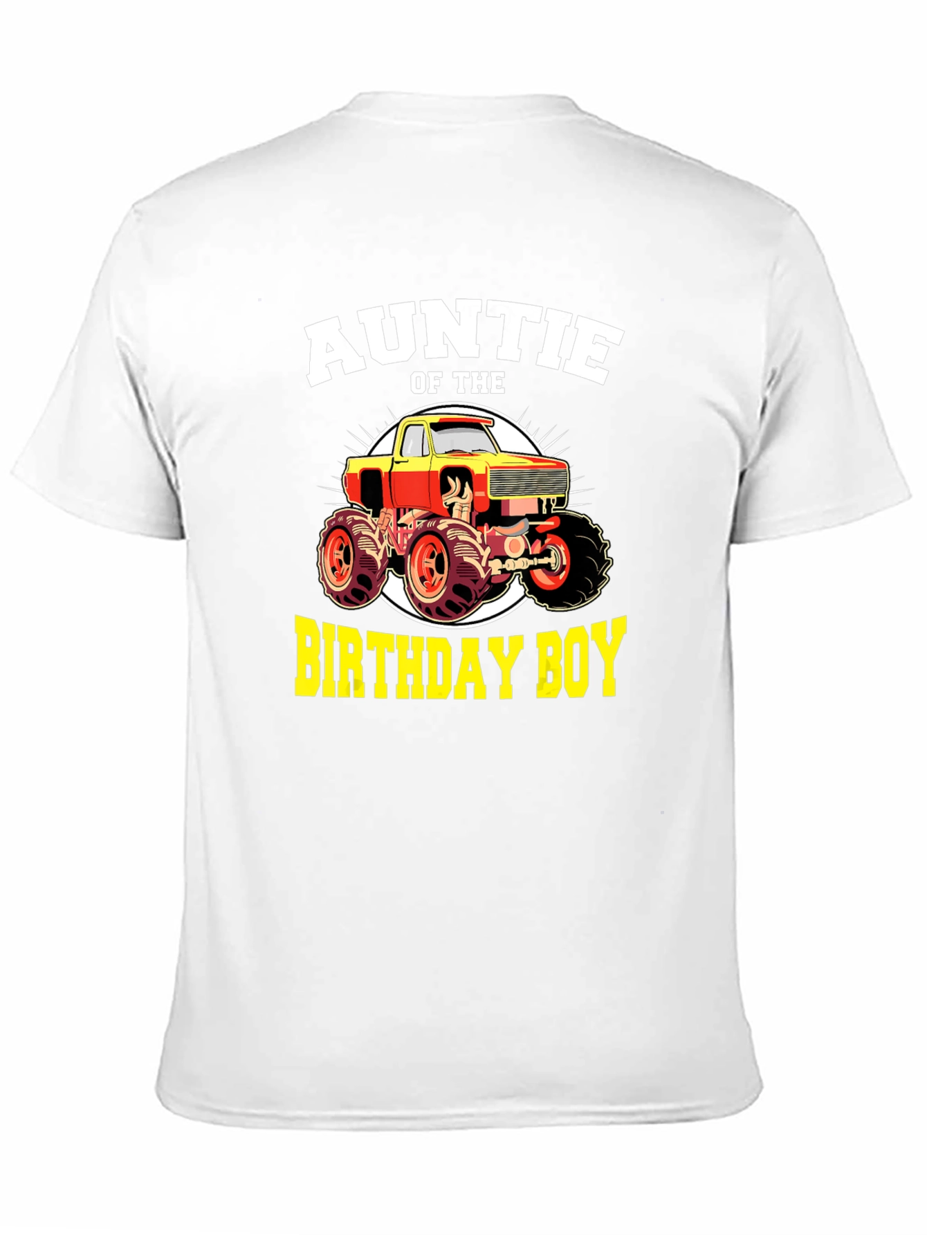 Auntie of the Birthday Boy Monster Truck T-Shirt