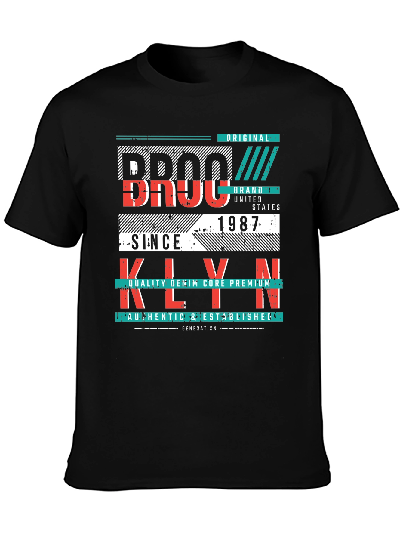 Brooklyn Graphic Print Mens T-Shirt