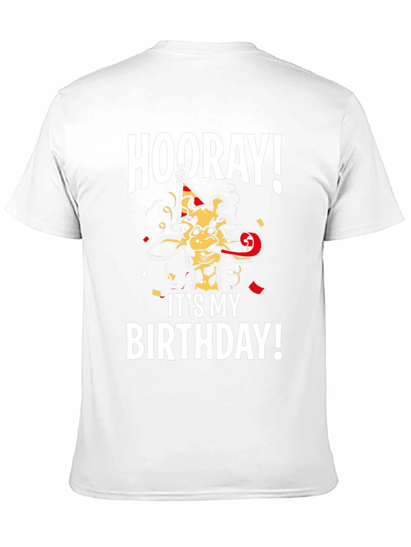 Hooray Its My Birthday Giraffe T-Shirt
