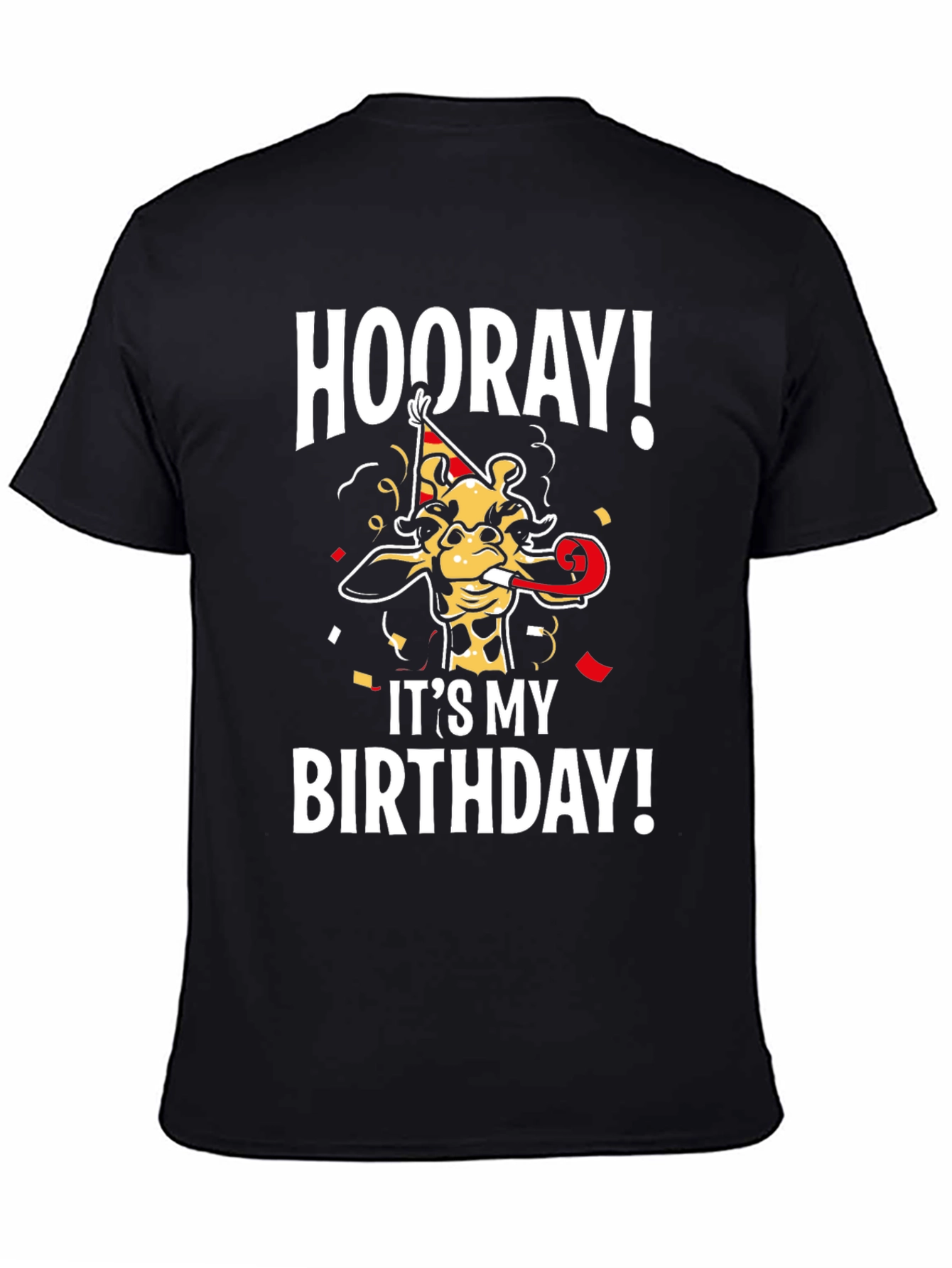 Hooray Its My Birthday Giraffe T-Shirt