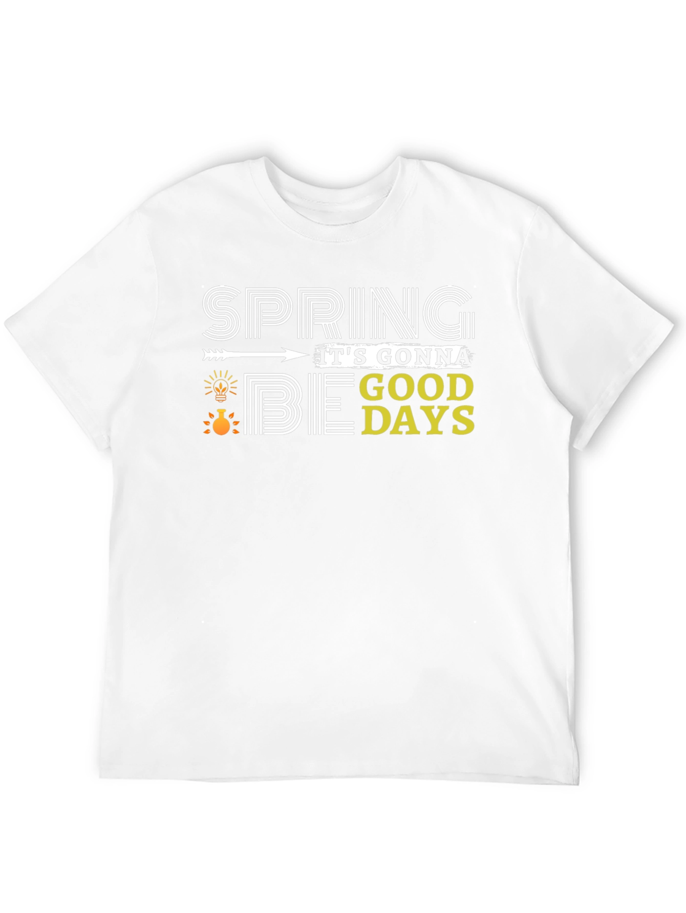 Spring Good Days Black T-Shirt