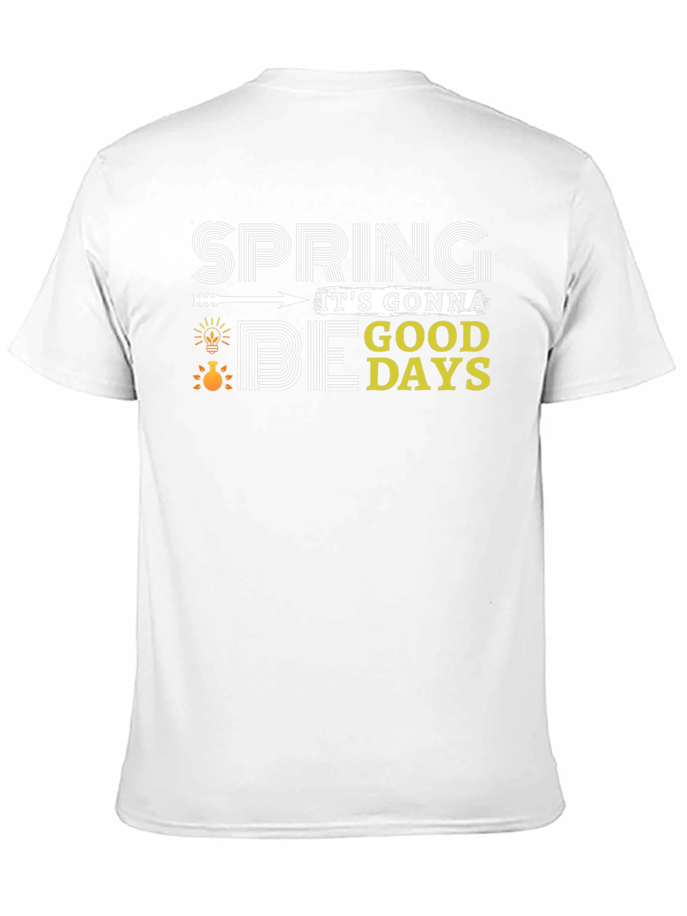 Spring Good Days Black T-Shirt