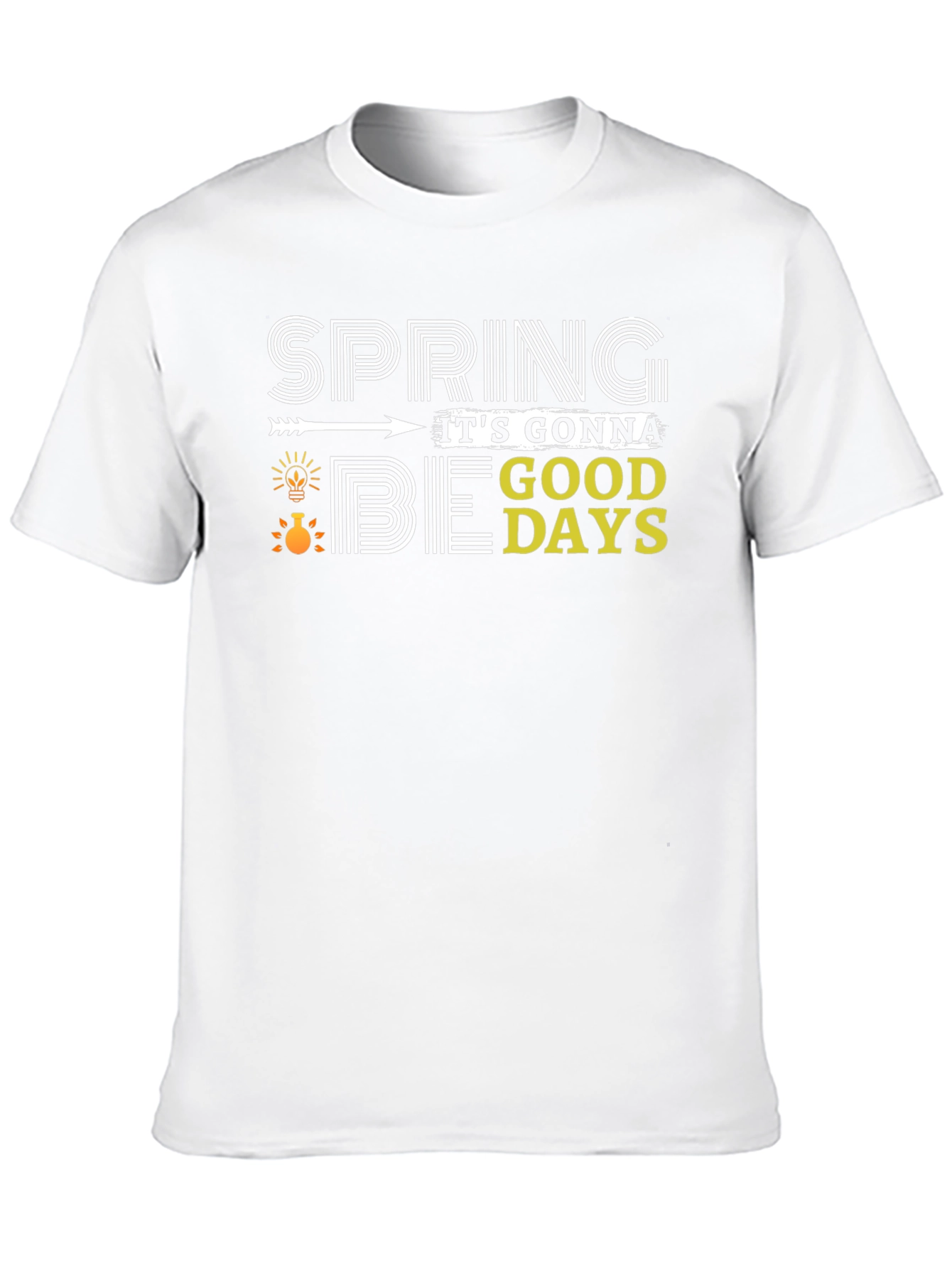 Spring Good Days Black T-Shirt