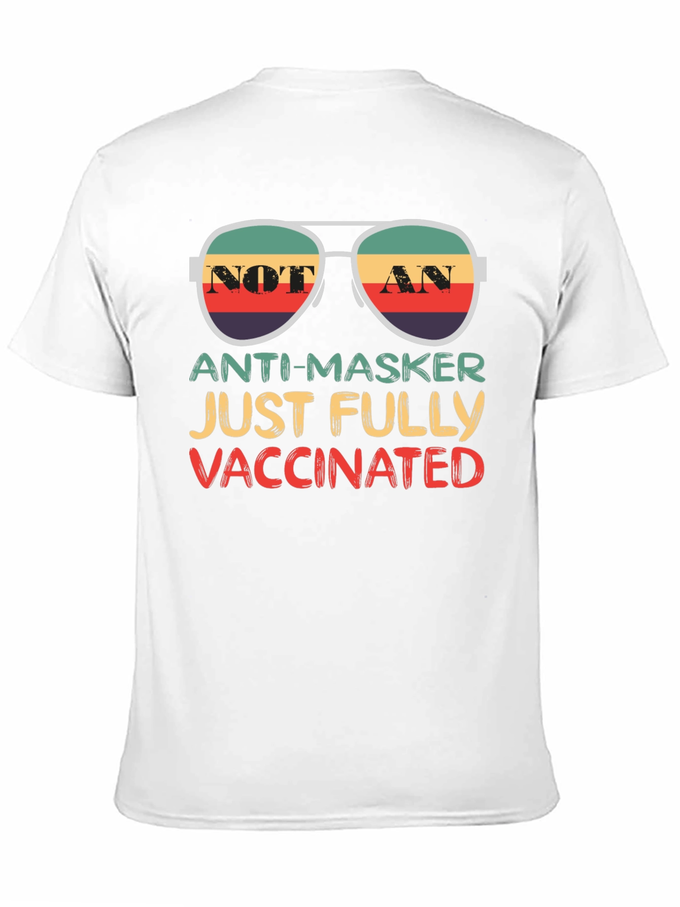Fully Vaccinated Anti-Masker Aviator T-Shirt